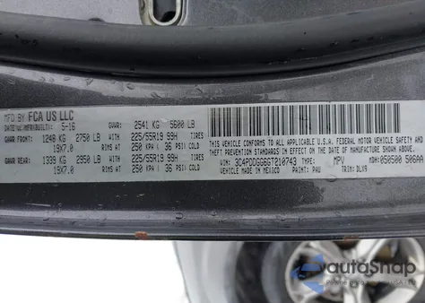 2016 Dodge Journey Crossroad Plus from USA, damaged, VIN 3C4PDDGG6GT210743